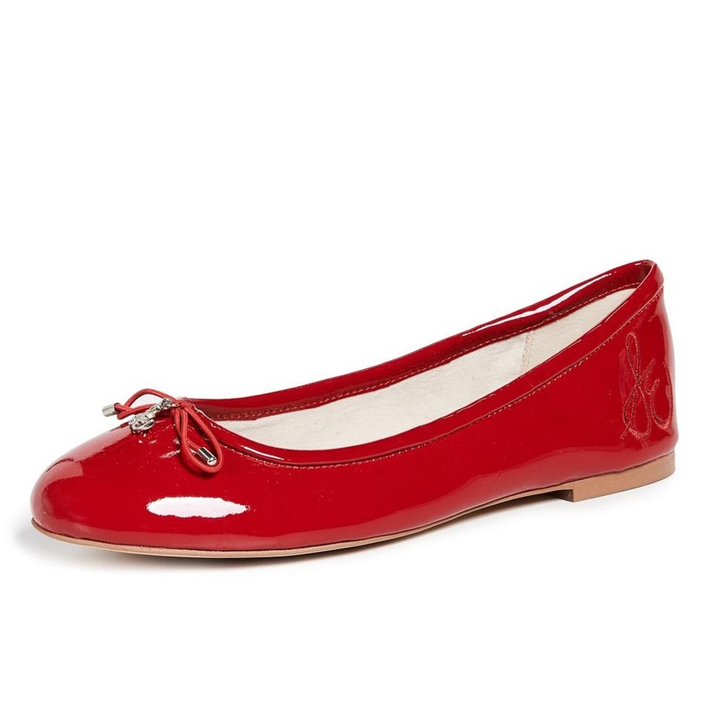 Sam Edelman Felicia Red Patent Leather Flats Size 10